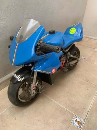 Minimoto Deportiva Azul
