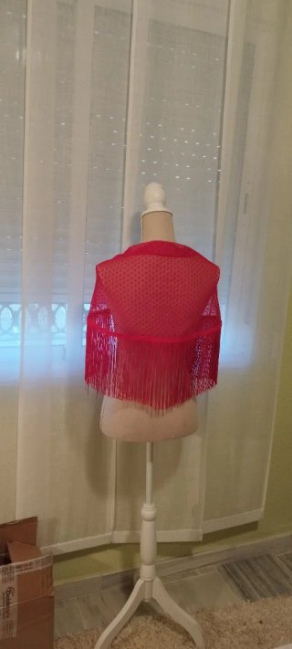 Mantoncillo plumeti artesanal rojo