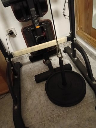 Polea gimnasio acero + 2 agarres
