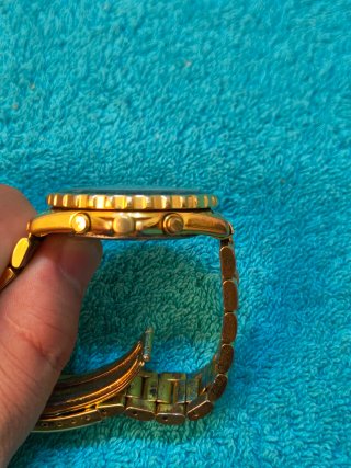 Reloj Seiko Pilot flighmaster Cronógrafo Dorado.
