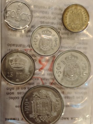 Pruebas Numismáticas Pesetas 1976 FNMT