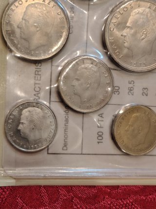Pruebas Numismáticas Pesetas 1976 FNMT