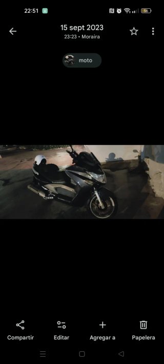 Kymco Xciting 250 Negra/Gris
