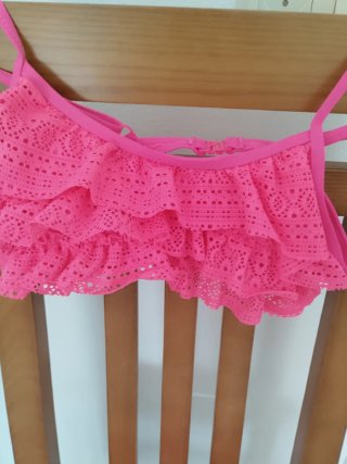 Bikini rosa volantes encaje 15/16 años