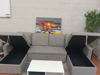 Sofá Rinconera Gris 287cm