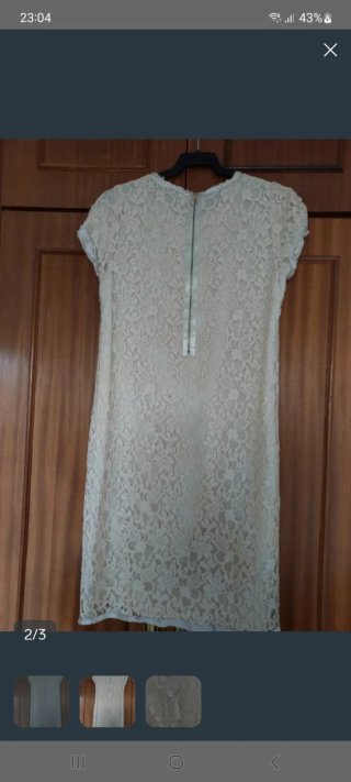 Vestido Purificación García Beige