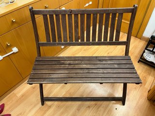 Silla de madera plegable