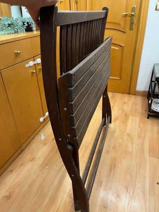 Silla de madera plegable