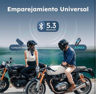 ASMAX Z1 Intercomunicador Moto Bluetooth Dual Pack