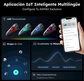 ASMAX Z1 Intercomunicador Moto Bluetooth Dual Pack