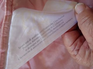 Piumino rosa trapuntato 1 piazza e mezza