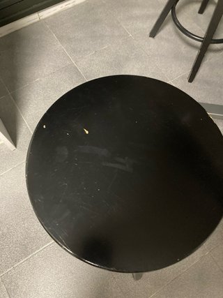 Taburetes madera negros Ikea