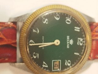 Reloj Antiguo DELKAR Esfera Verde