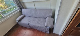 Sofá Cama Azul Tela Nuevo