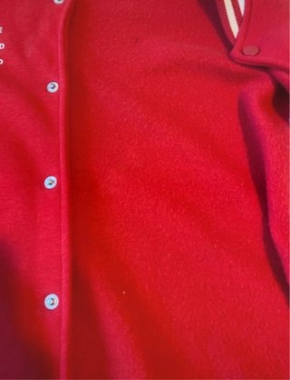 Chaqueta Universitaria Roja y Blanca Niño