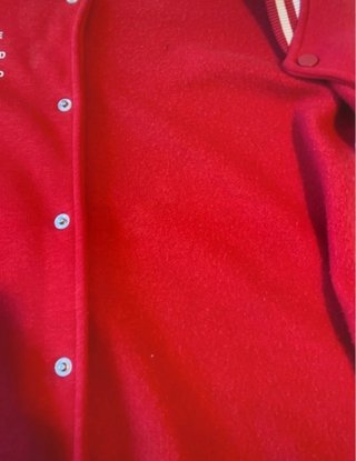 Chaqueta Universitaria Roja y Blanca Niño