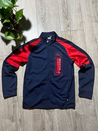 Chaqueta Puma cremallera azul y roja T13-14