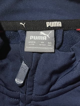 Chaqueta Puma cremallera azul y roja T13-14