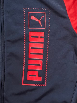 Chaqueta Puma cremallera azul y roja T13-14