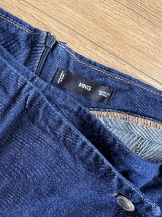 Falda short vaquera Mango