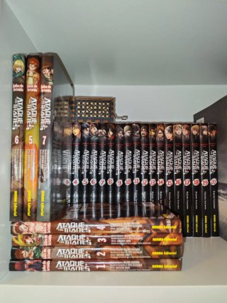 Ataque a los titanes mangas