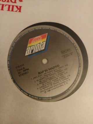 Vinilo Rap'in Madrid 1989 Ariola