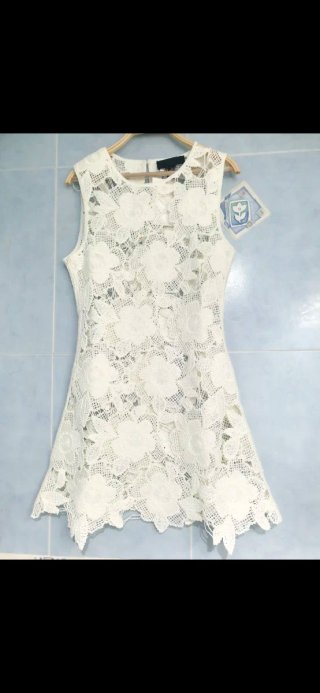Vestido crochet flor Zara Talla L