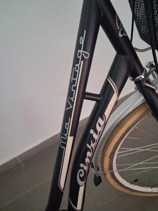 Bicicleta Paseo Cinzia Mia Vintage Negra