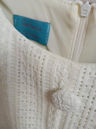 Vestido de fiesta blanco mujer