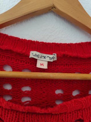 Jersey rojo calado