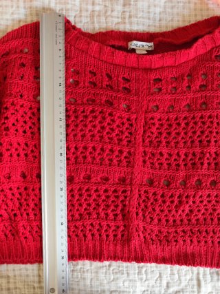 Jersey rojo calado