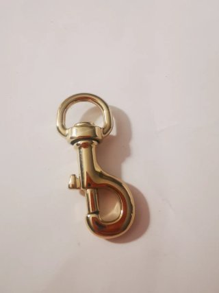 Moschettone Valentino dorato con anello girevole