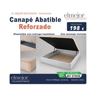Canapé Abatible 30mm 4 Colores+Montaje Mlg