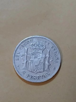 4 Monedas Españolas Plata.