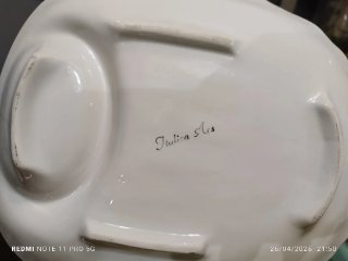 Conjunto espárragos cerámica italiana