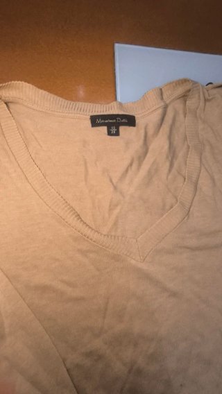 Jersey fino mujer beige