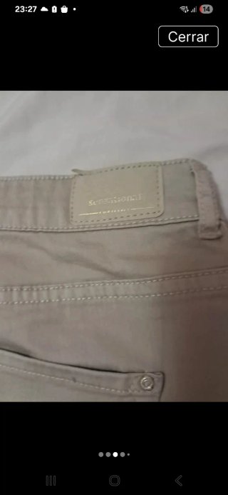 Pantalón Cortefiel Talla L / 40 Beige