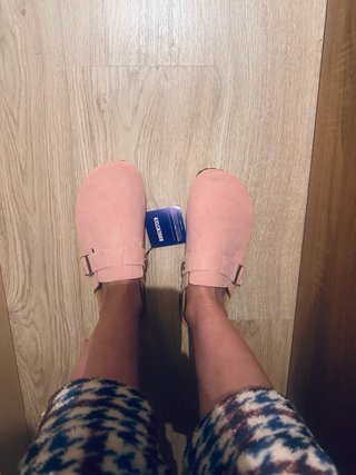 Zuecos Birkenstock Boston Rosa