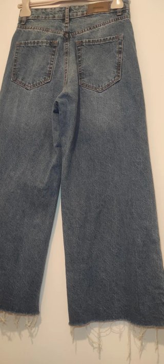 Vaqueros culotte azules