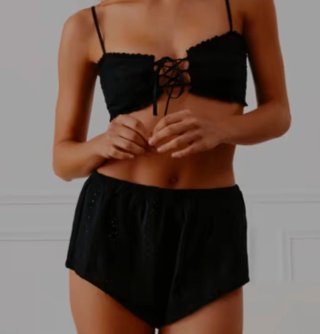 Conjunto pijama verano Undiz XS negro