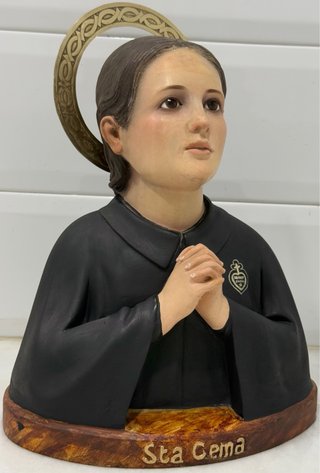 ANTIGUO BUSTO DE SANTA GEMA DE GALGANI DE OLOT