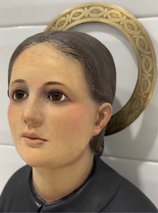 ANTIGUO BUSTO DE SANTA GEMA DE GALGANI DE OLOT