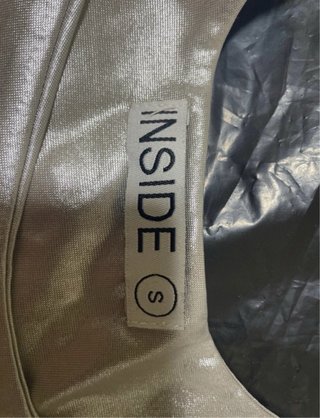 Top plateado Inside Talla S
