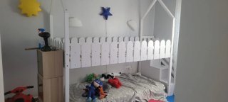 Litera infantil casita blanca