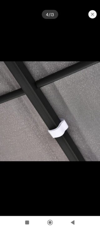 Cenador de jardín metálico gris