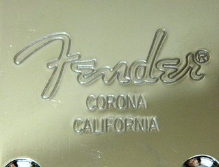 Placa mástil guitarra "CORONA CALIFORNIA" grabado