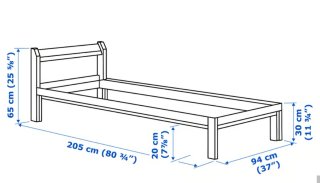 Cama IKEA NEIDEN 90x200 + somier LURÖY