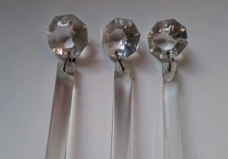 LÁGRIMAS CRISTAL DE MURANO 20'5cm (PRECIO UNIDAD)