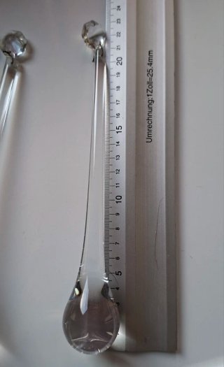 LÁGRIMAS CRISTAL DE MURANO 20'5cm (PRECIO UNIDAD)