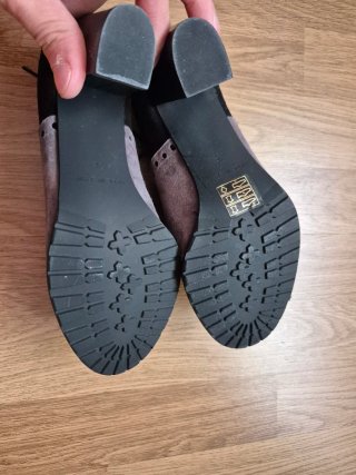 Zapatos tacón mujer negros y grises